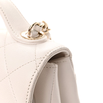 Chanel Caviar Quilted Medium Business Affinity Flap White 16 of 19