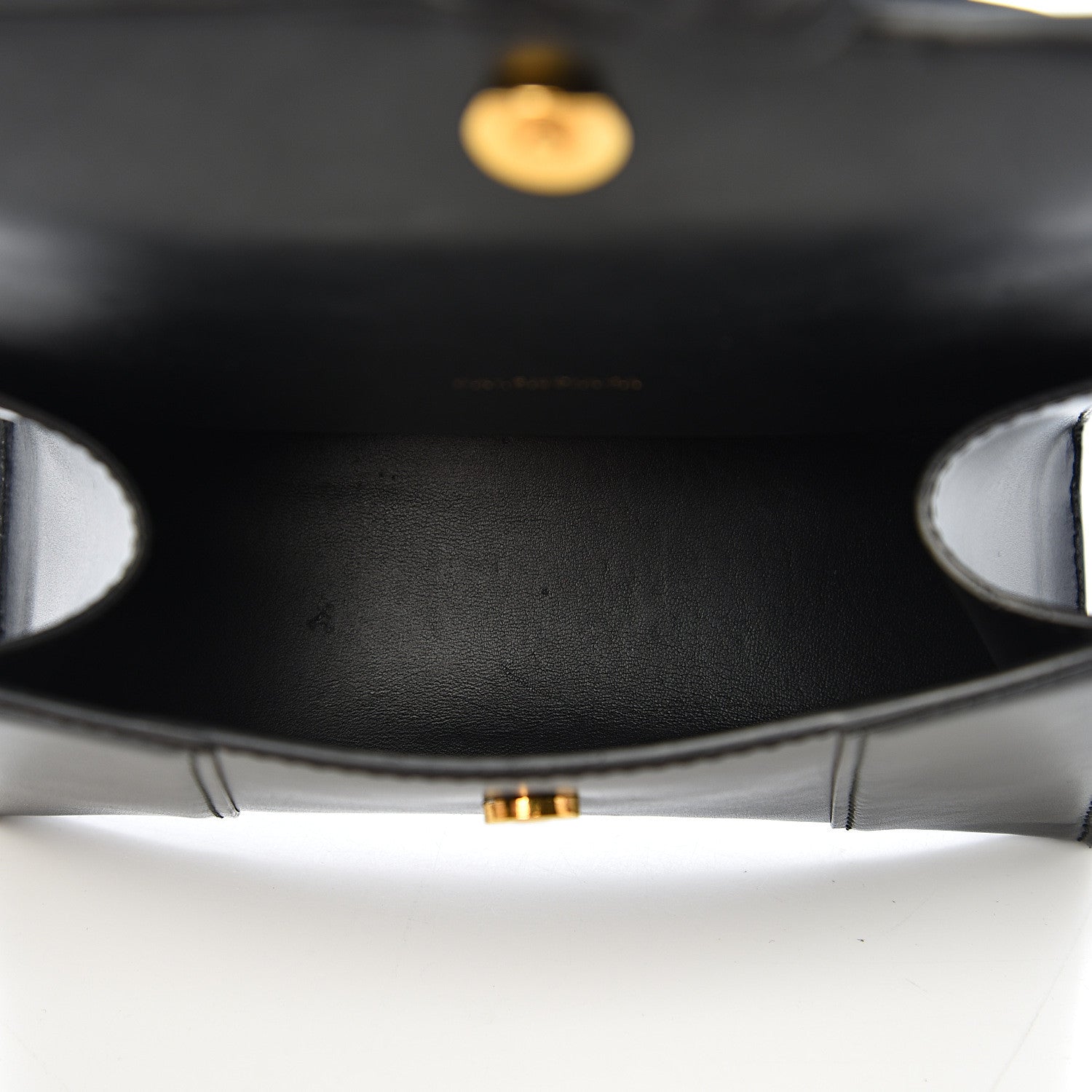 Balenciaga Shiny Box Calfskin Hourglass Top Handle Bag XS Black 4 of 14
