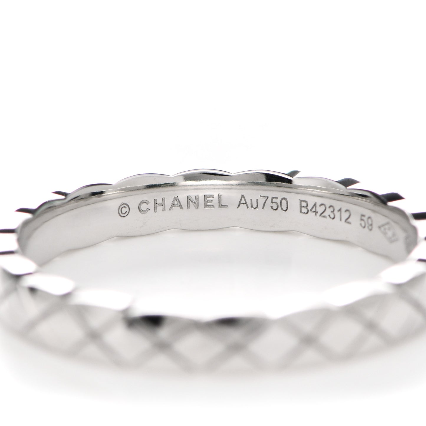 18K White Gold Mini Coco Crush Ring 59 8.75