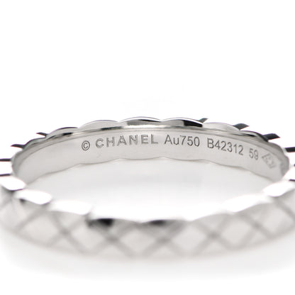 Chanel 18K White Gold Mini Coco Crush Ring 59 8.75 4 of 6