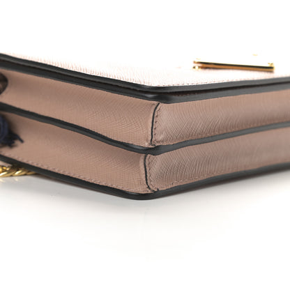 Prada Saffiano Lux Chain Wallet Cammeo 10 of 11