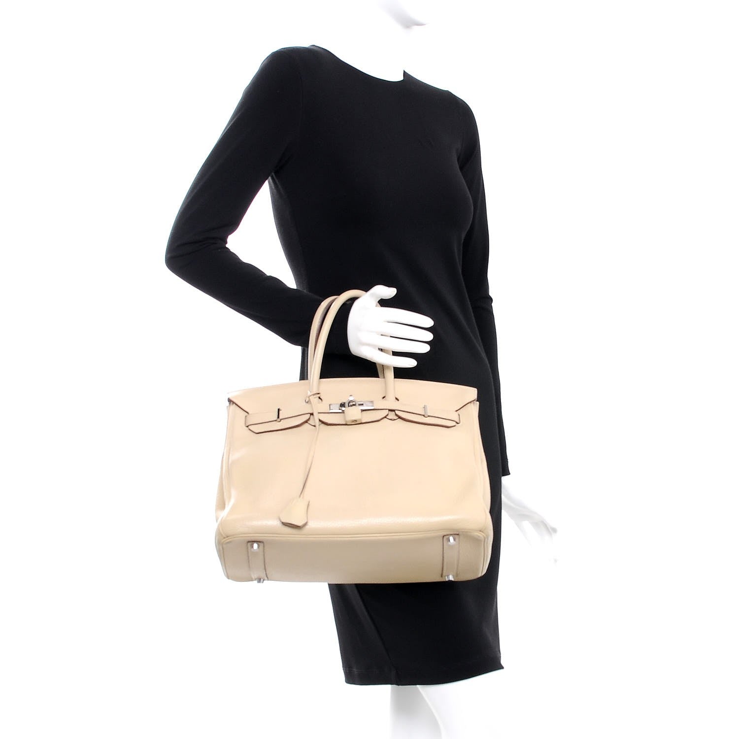 Hermes Taurillon Clemence Birkin 35 Parchemin 2 of 56