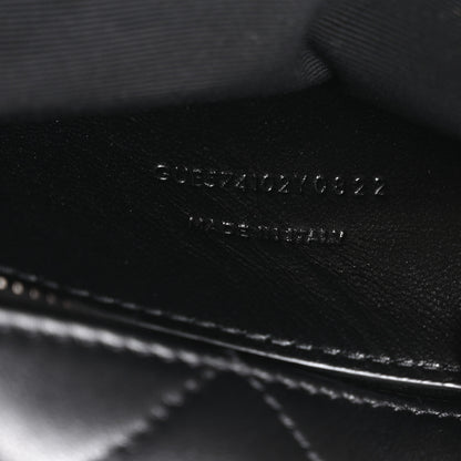 Saint Laurent Calfskin Y Quilted Monogram Small Loulou Bowling Bag Black 7 of 10