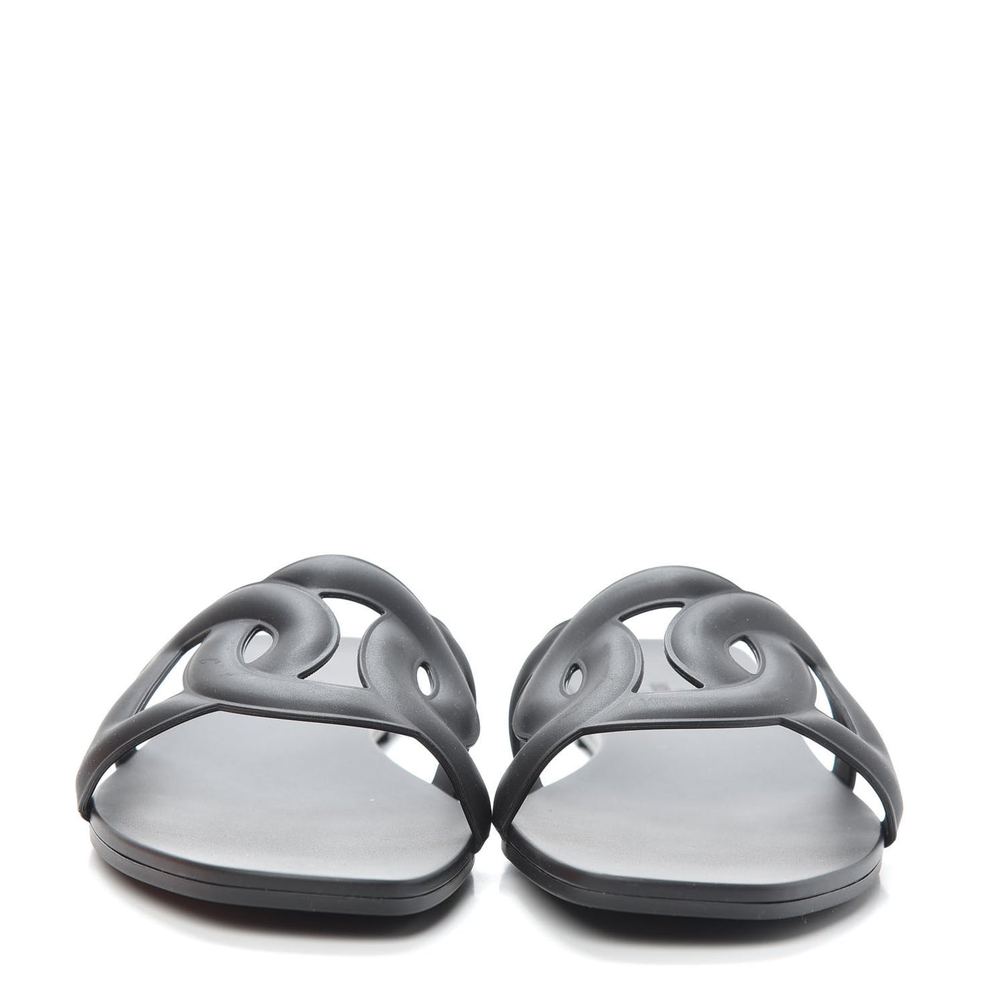 Rubber Aloha Sandals 37 Black