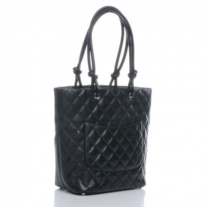 Chanel Calfskin Quilted Medium Cambon Black White 3 of 8