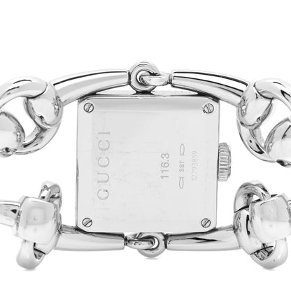 Gucci Stainless Steel Diamond Mother of Pearl 25mm Signoria Quartz Watch 4 of 4
