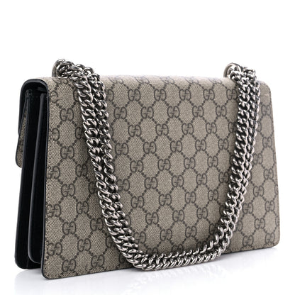 Gucci GG Supreme Monogram Small Dionysus Shoulder Bag Black 3 of 14