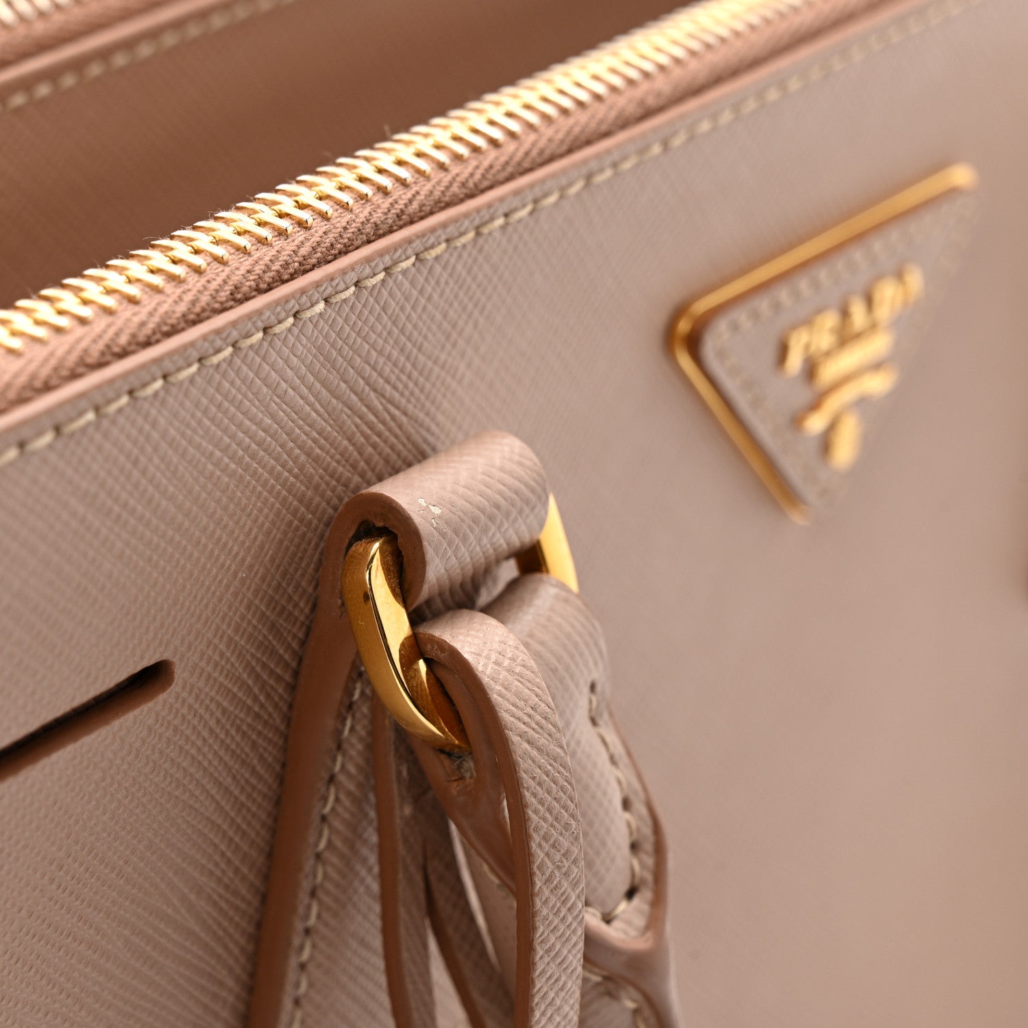 Prada Saffiano Lux Small Galleria Double Zip Tote Cammeo 13 of 16