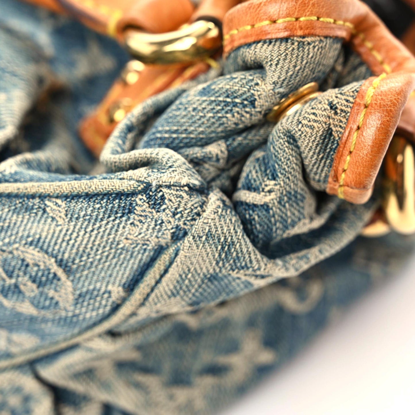 Monogram Denim Pleaty Blue