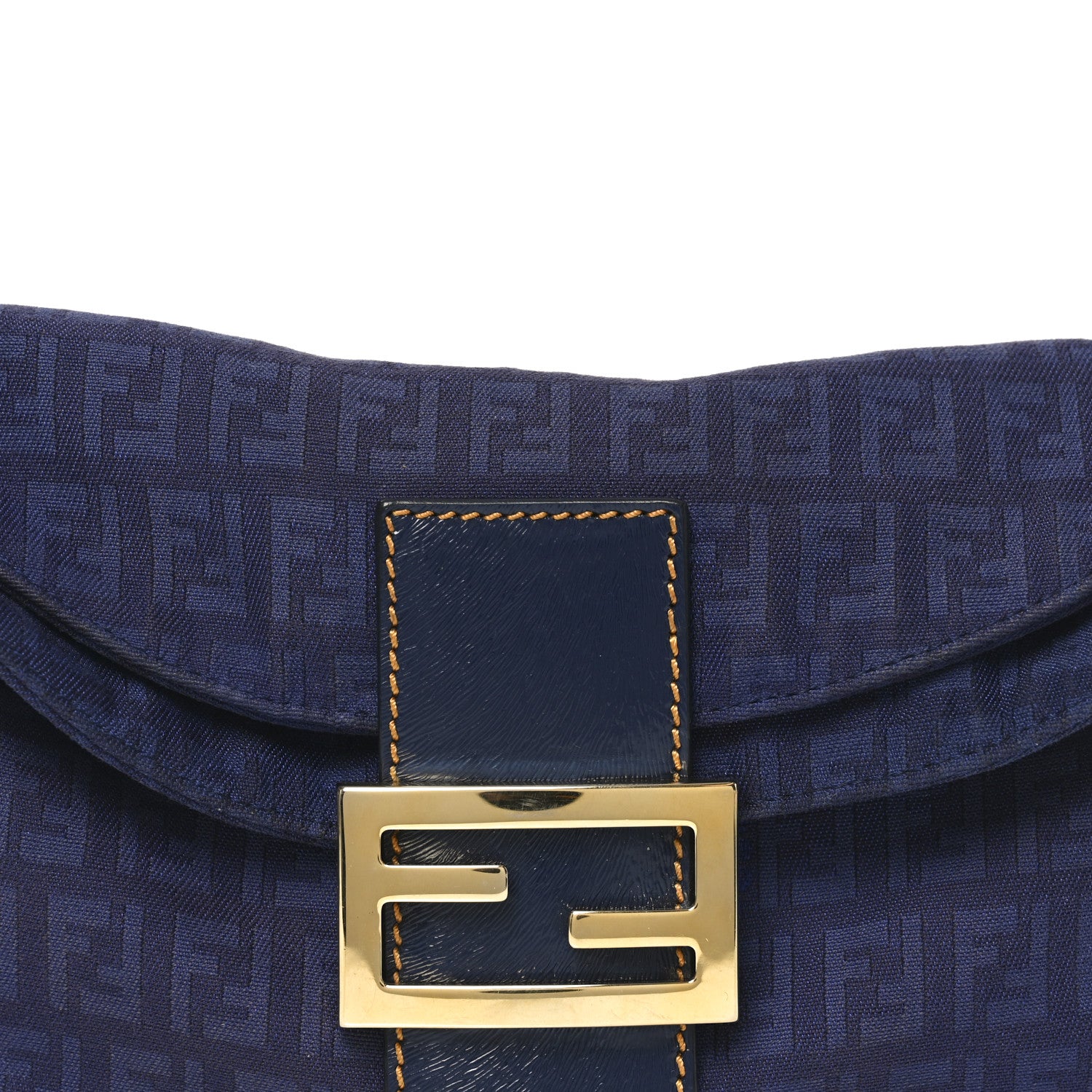 Fendi Zucchino Baguette Blue 14 of 19