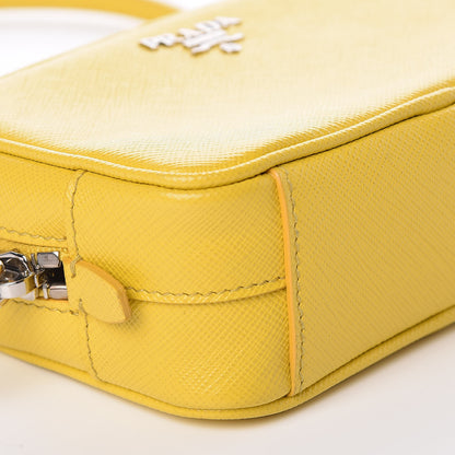 Prada Saffiano Mini Camera Crossbody Bag Soleil 7 of 8