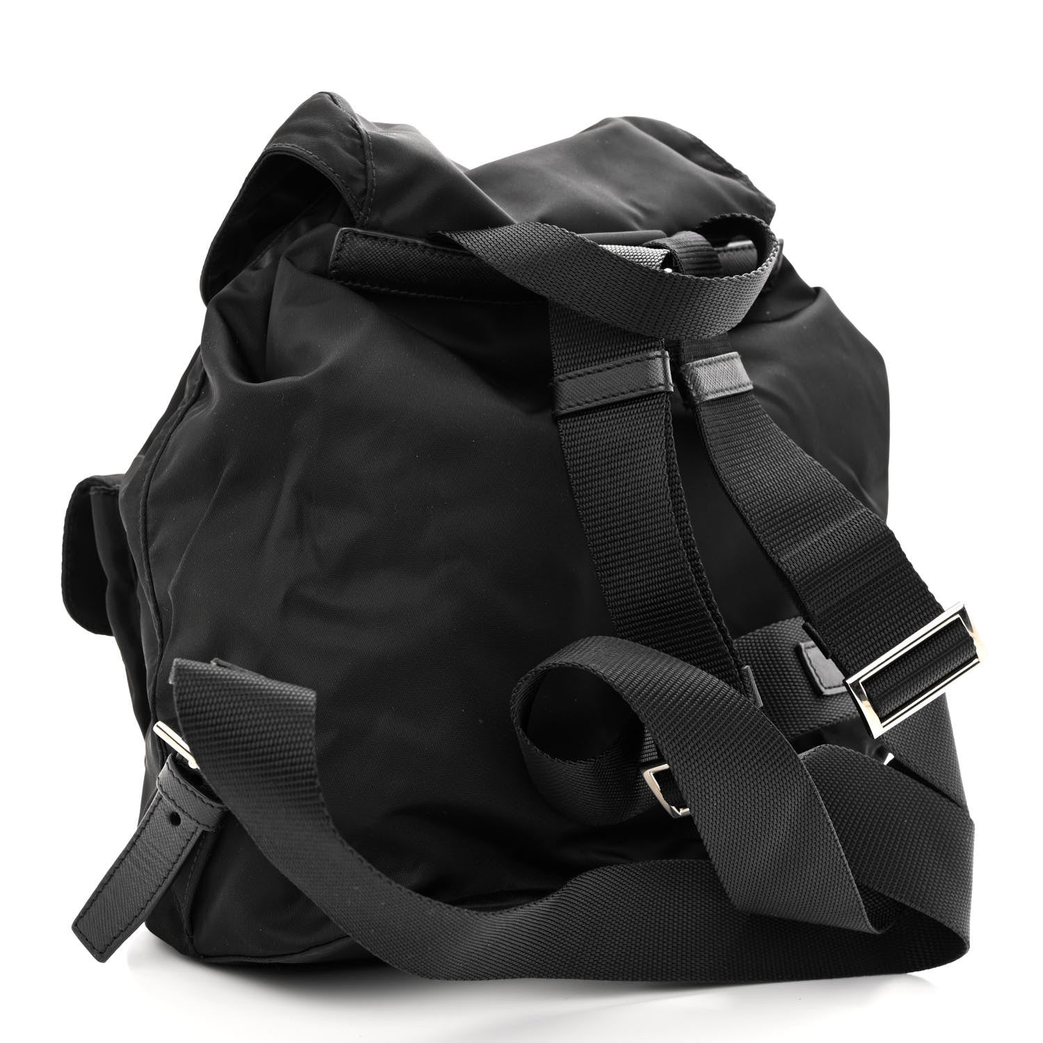 Prada Tessuto Nylon Saffiano Small Backpack Black 3 of 11