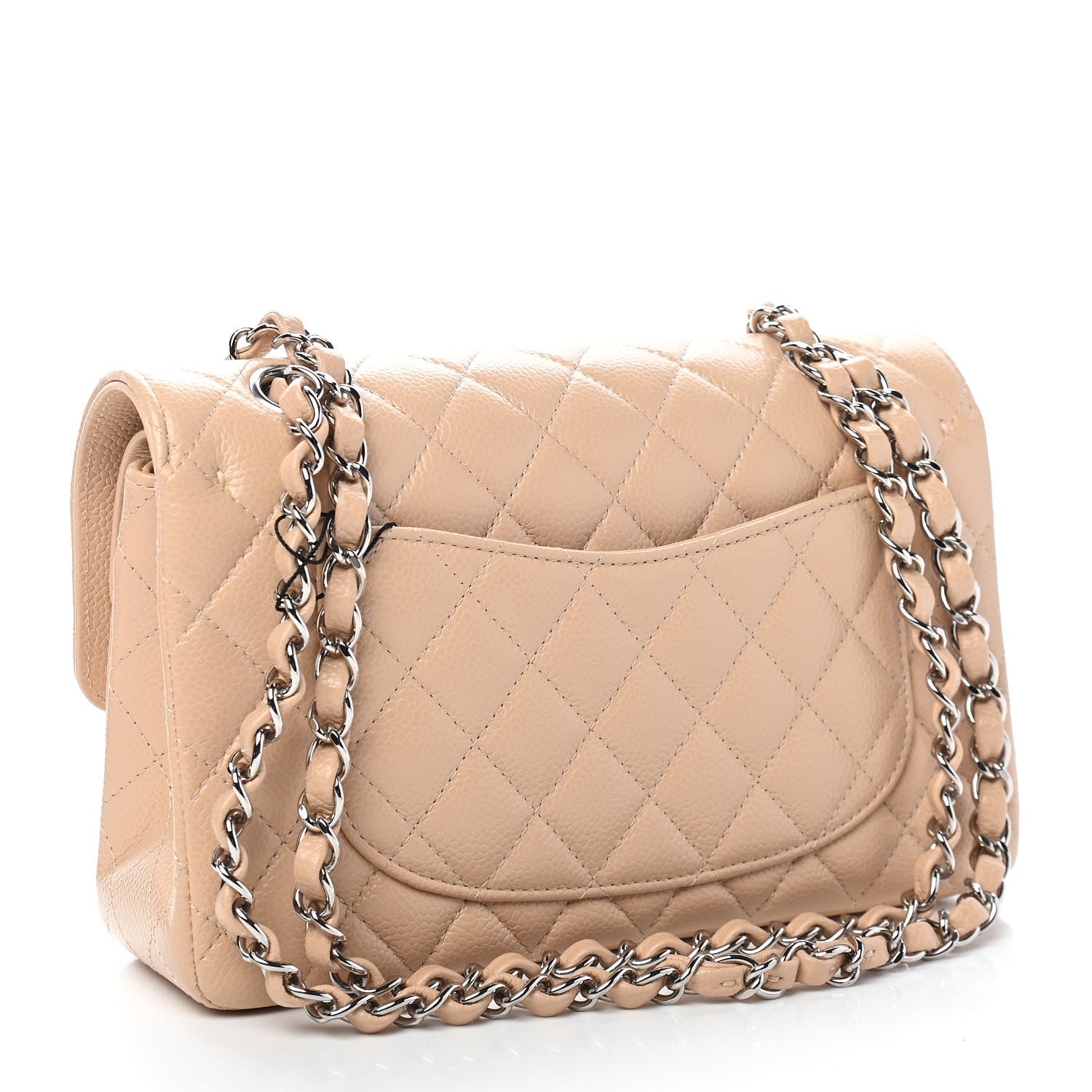 Chanel Caviar Quilted Small Double Flap Beige 3 of 10