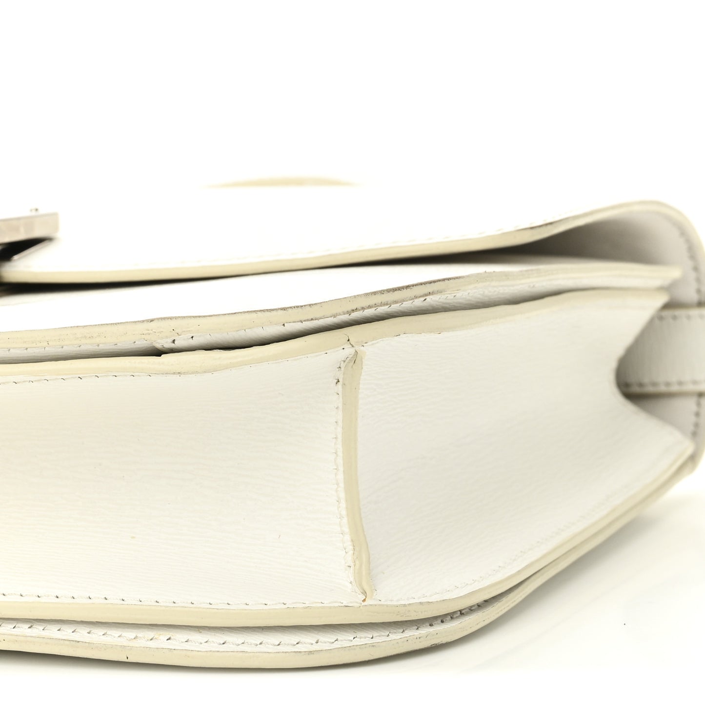 Liege Calfskin Medium Classic Box Flap Bag White White
