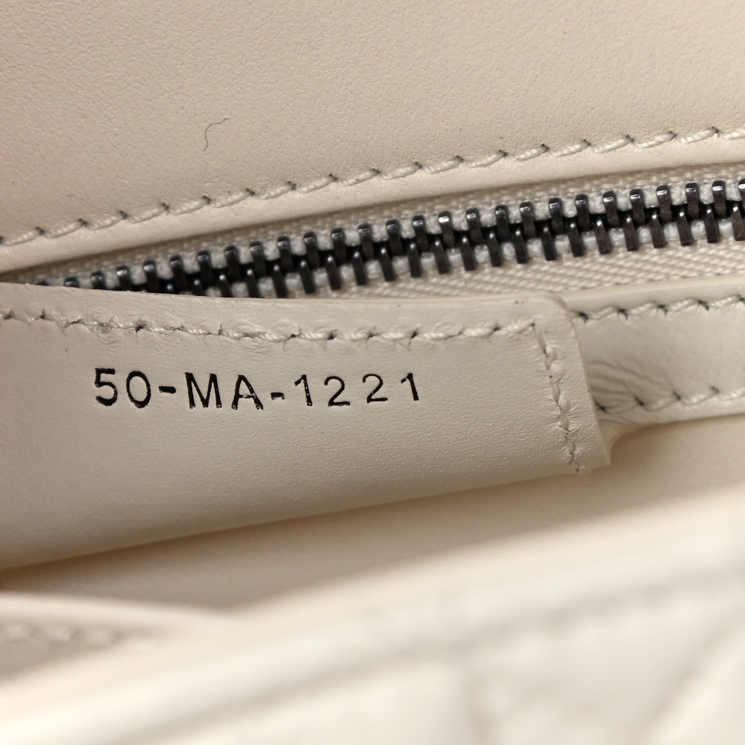 Christian Dior Lambskin Macrocannage Small Dior Caro Bag Ivory 9 of 11
