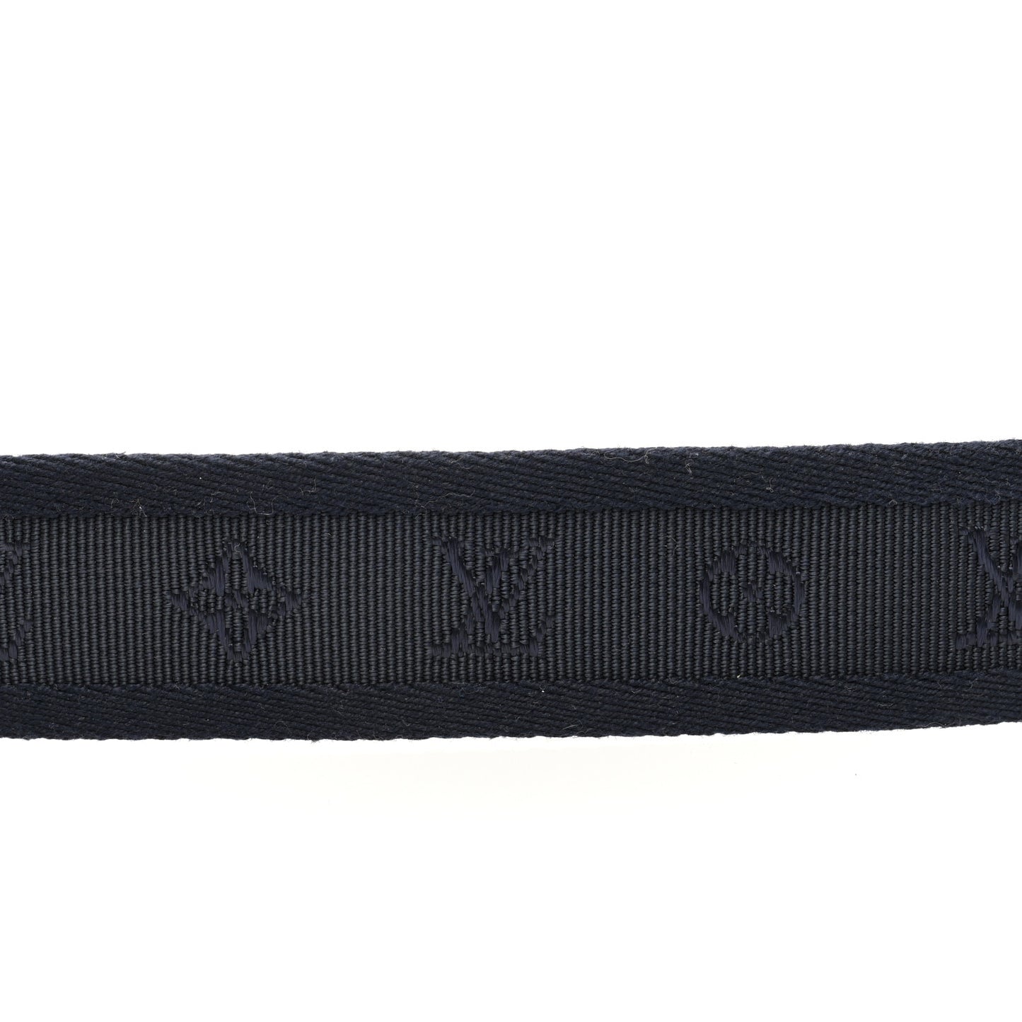 Canvas Monogram LV Cut Belt 90 36 Navy