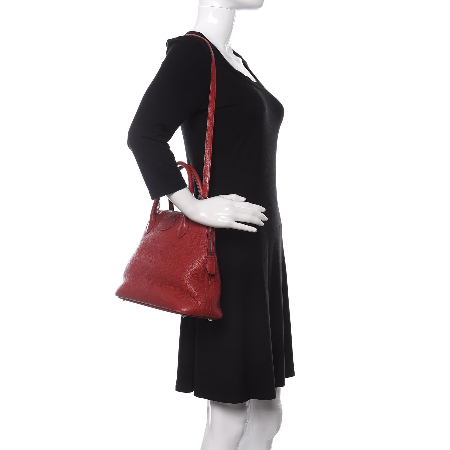 Hermes Taurillon Clemence Bolide 31 Rouge Garance 2 of 19