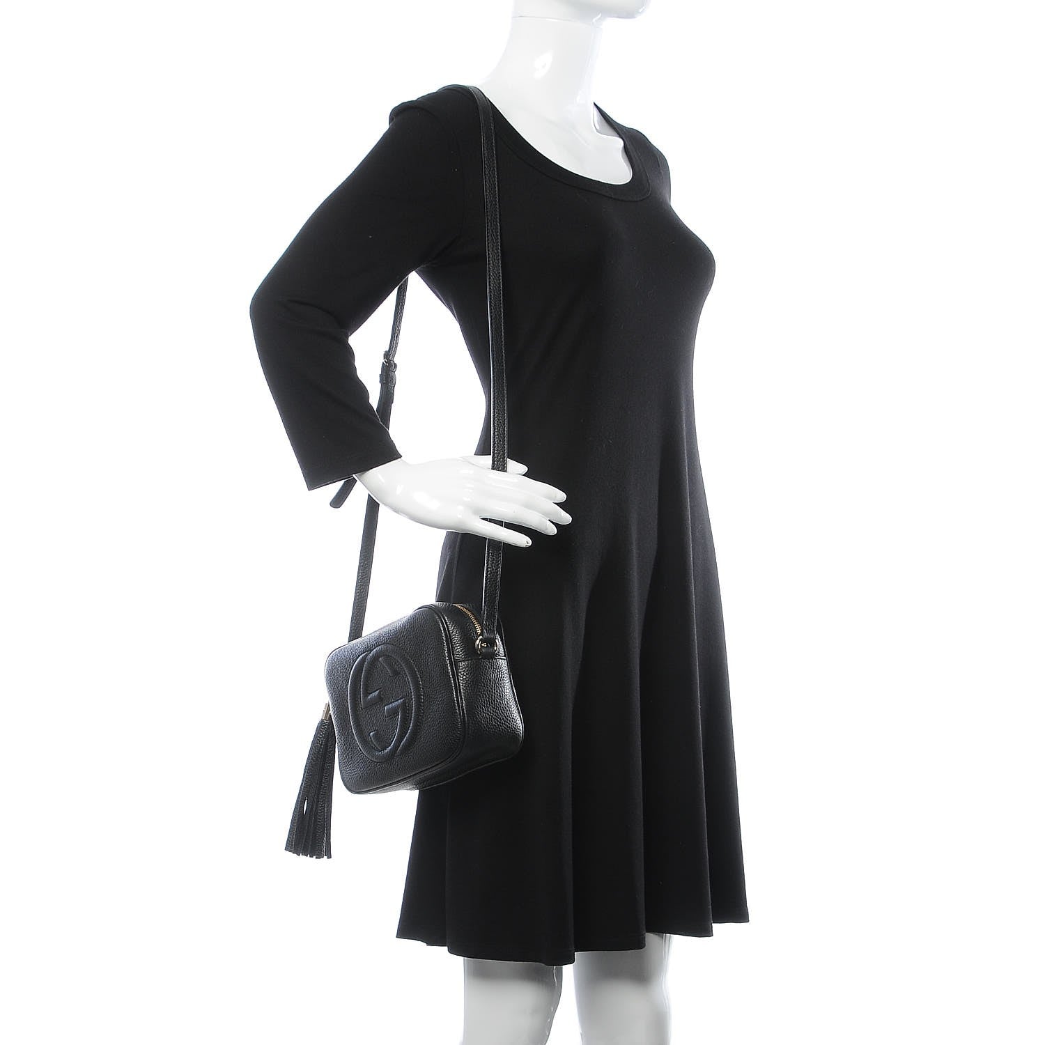 Gucci Pebbled Calfskin Small Soho Disco Bag Black 2 of 7
