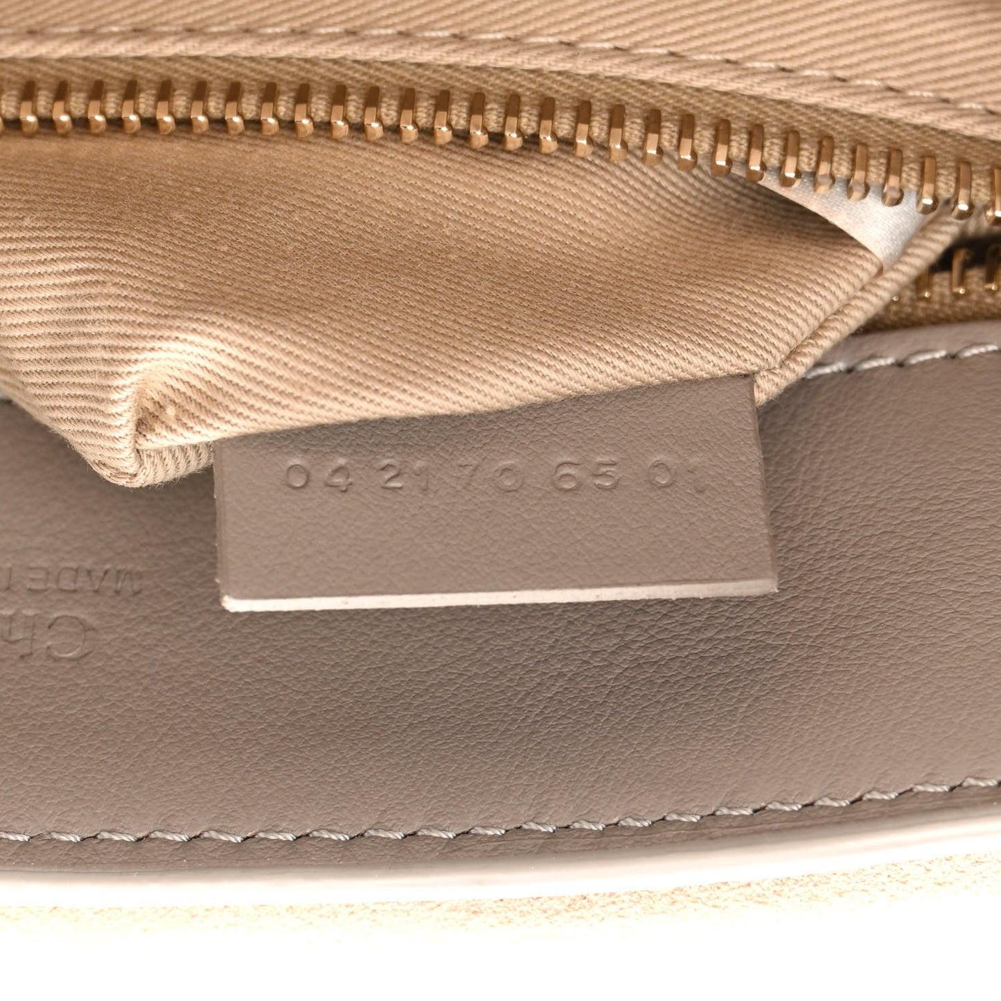 Calfskin Mini Tess Day Bag Motty Grey