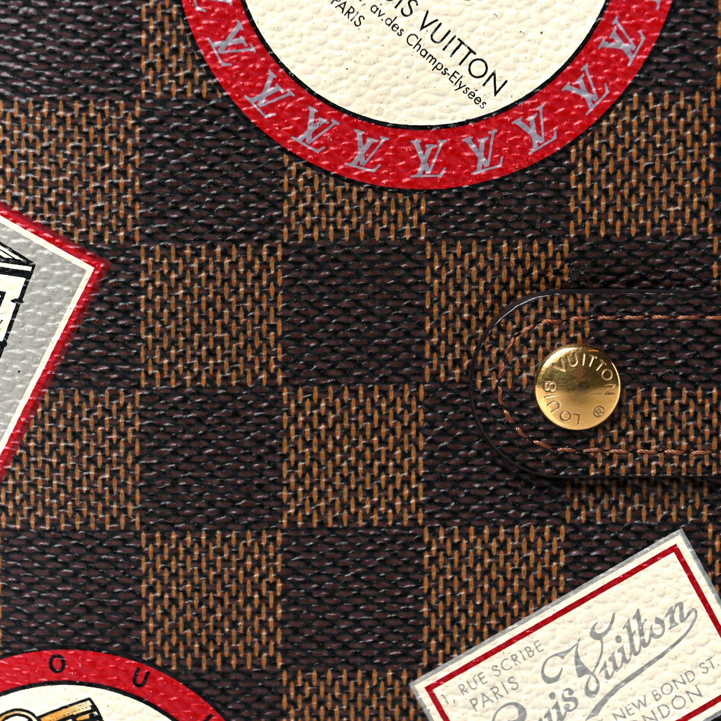 Damier Ebene Patch Small Ring Agenda Cover