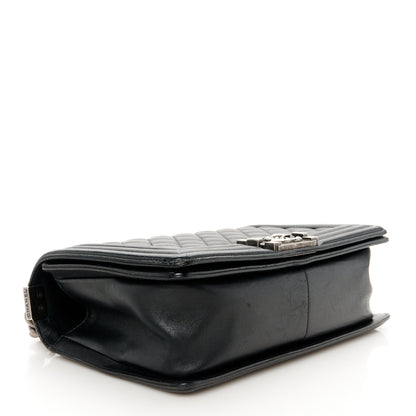 Chanel Lambskin Quilted Medium Boy Flap Black 4 of 10