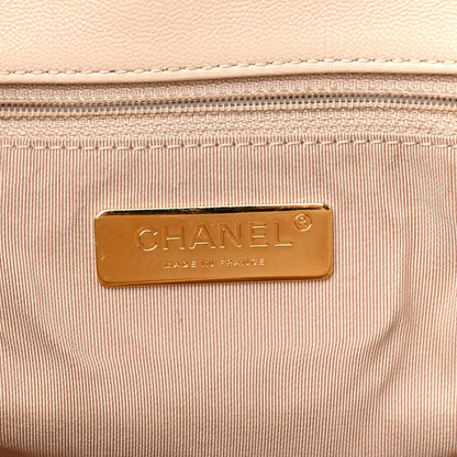 Chanel Lambskin Quilted Large Chanel 19 Flap Light Beige 6 of 13