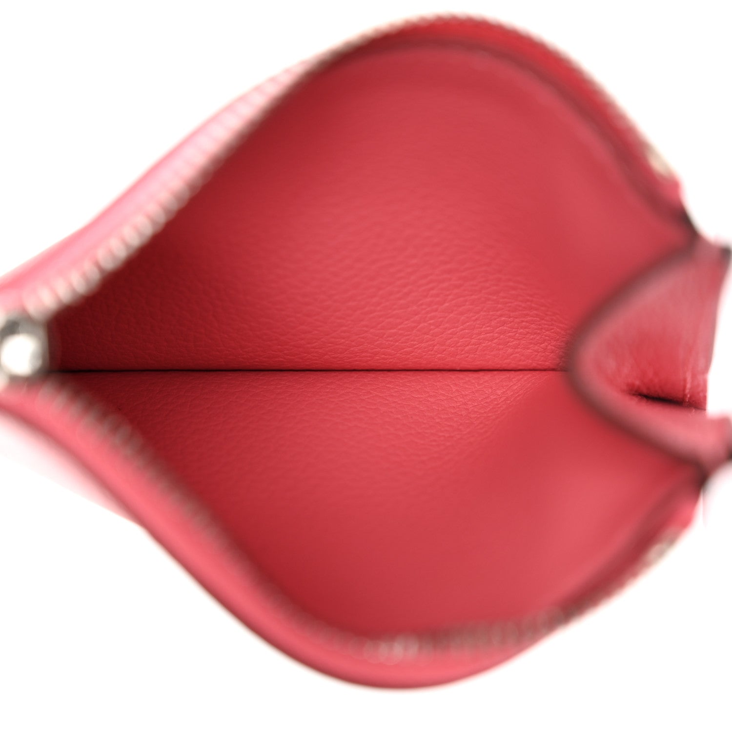 Hermes Evercolor Bi-Color Constance Slim Wallet Rouge H Rose Azalee 9 of 11