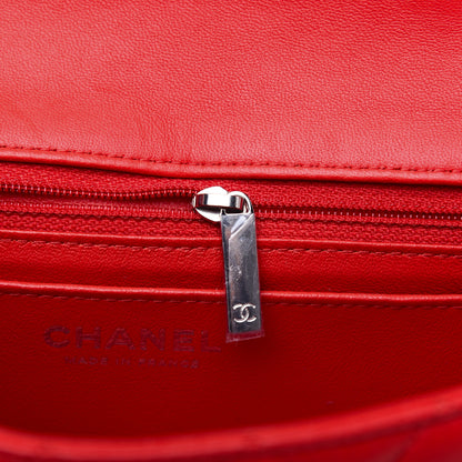 Chanel Lambskin Quilted Mini Rectangular Flap Red 11 of 13
