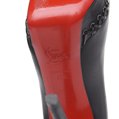 Christian Louboutin Calfskin Lady Indiana 140 Pumps 40.5 Black 6 of 11