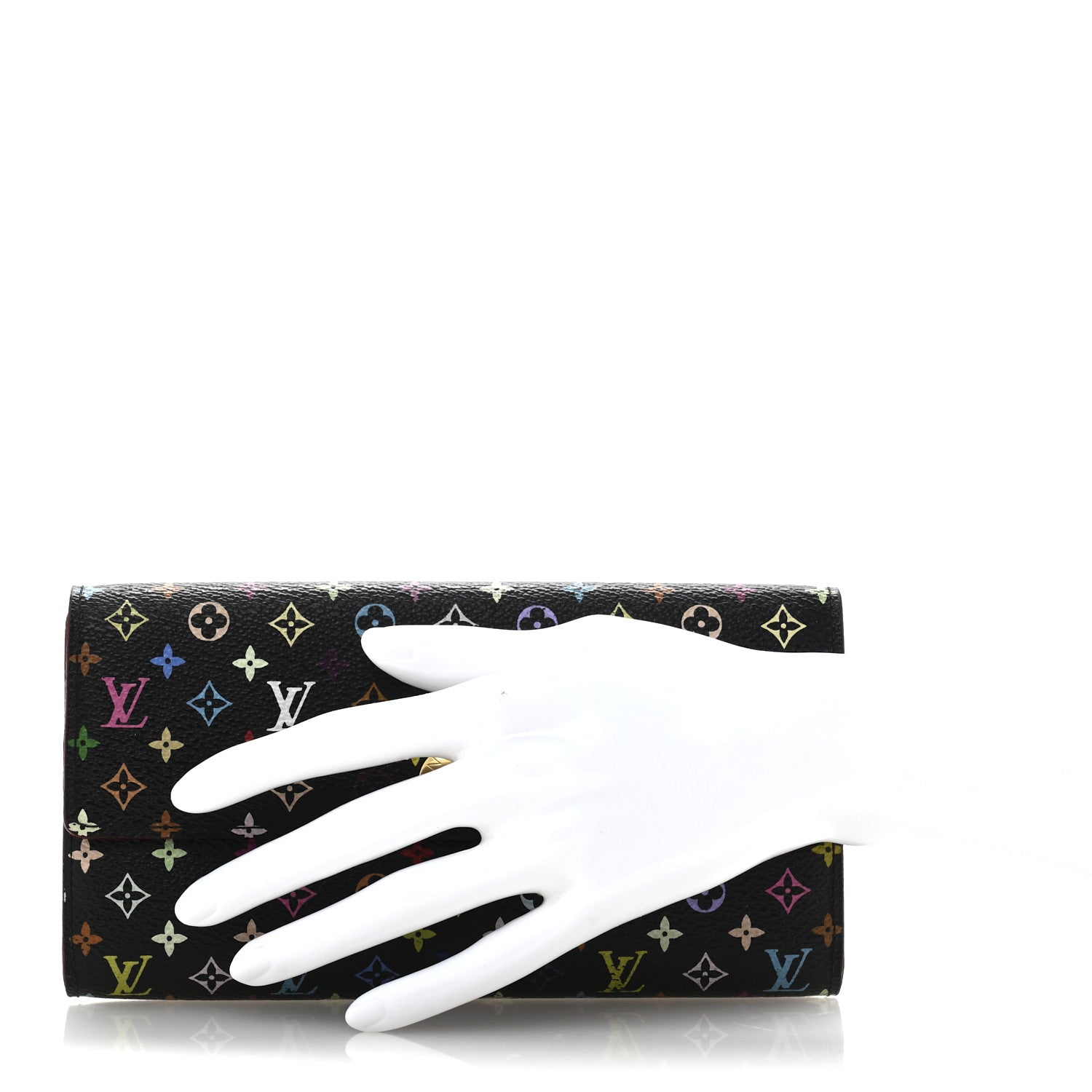 Louis Vuitton Monogram Multicolor Sarah Wallet Black Grenade 2 of 10