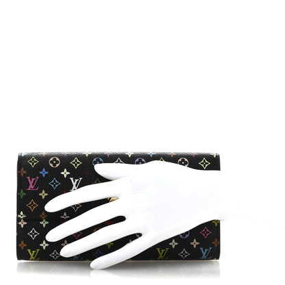 Louis Vuitton Monogram Multicolor Sarah Wallet Black Grenade 2 of 10
