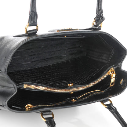 Prada Saffiano Lux Small Tote Nero Black 5 of 9