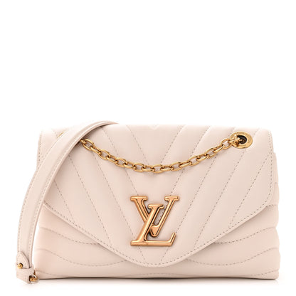 Louis Vuitton Calfskin New Wave Chain Bag MM NM Ivory Ivory 1 of 11