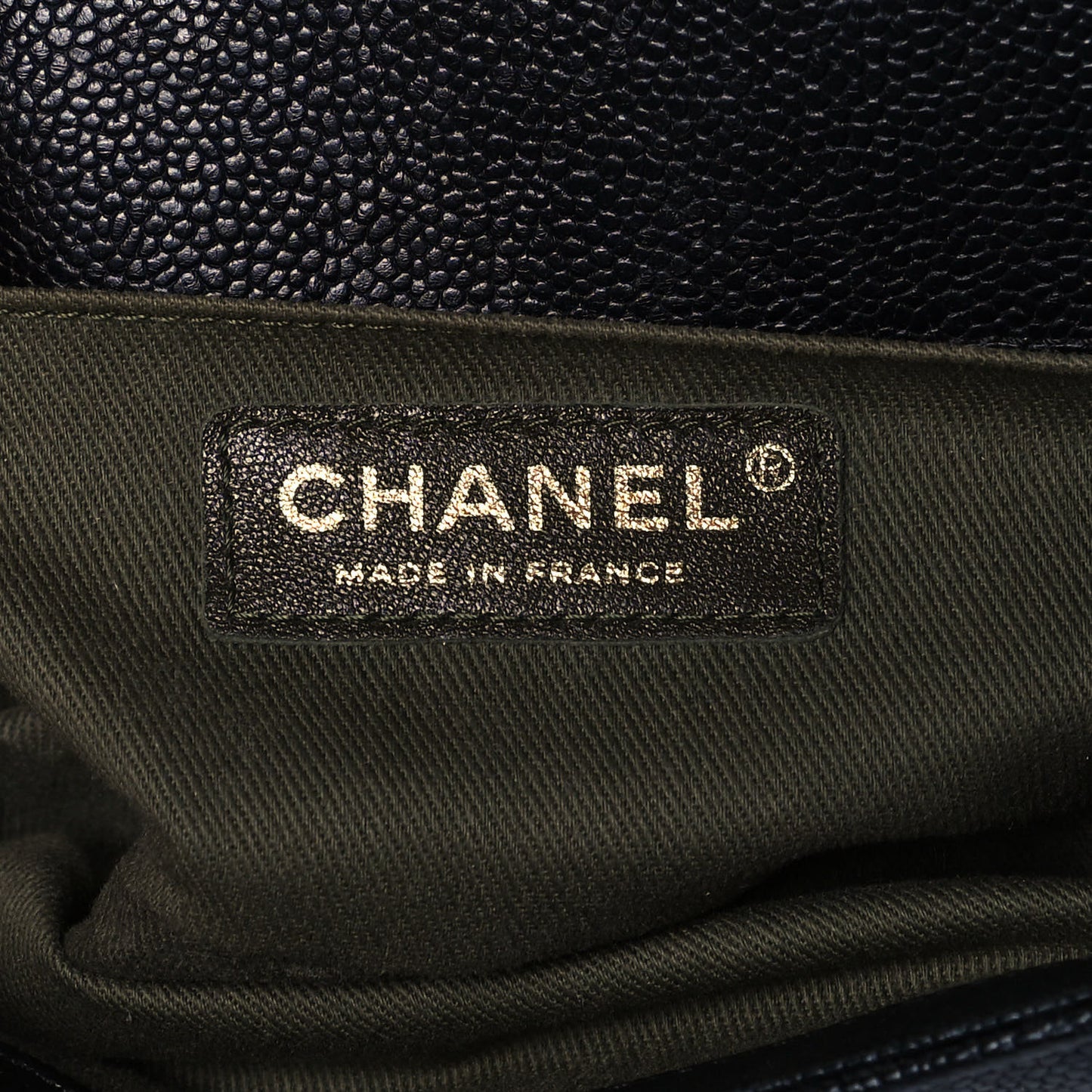 Caviar Quilted Small Boy Flap Black