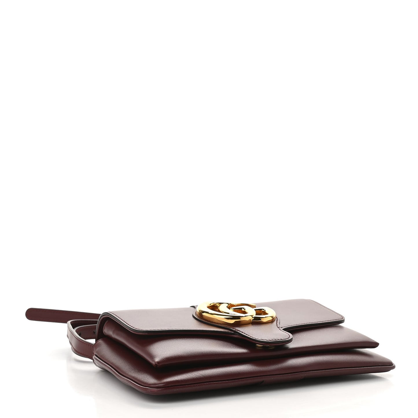 Vitello Palmellato Lux Small Arli Flap Shoulder Bag Vintage Bordeaux