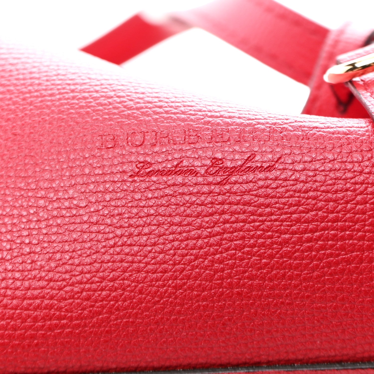 Burberry Haymarket Check Medium Reversible Tote Poppy Red 15 of 36