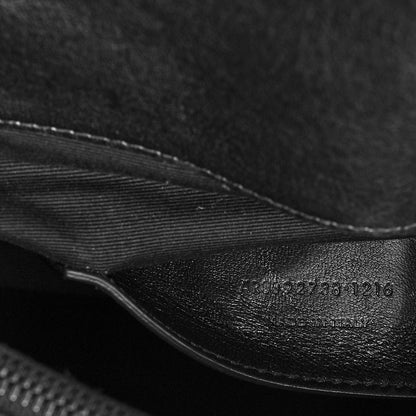 Saint Laurent Calfskin Diamond Quilted Monogram Large College Bag Black 7 of 10