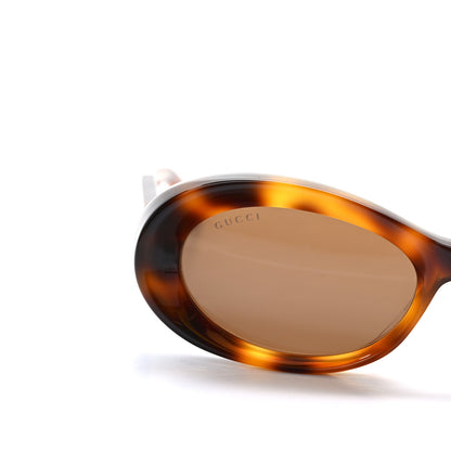 Gucci Acetate Oval Frame GG1527S Sunglasses Tortoise 5 of 8