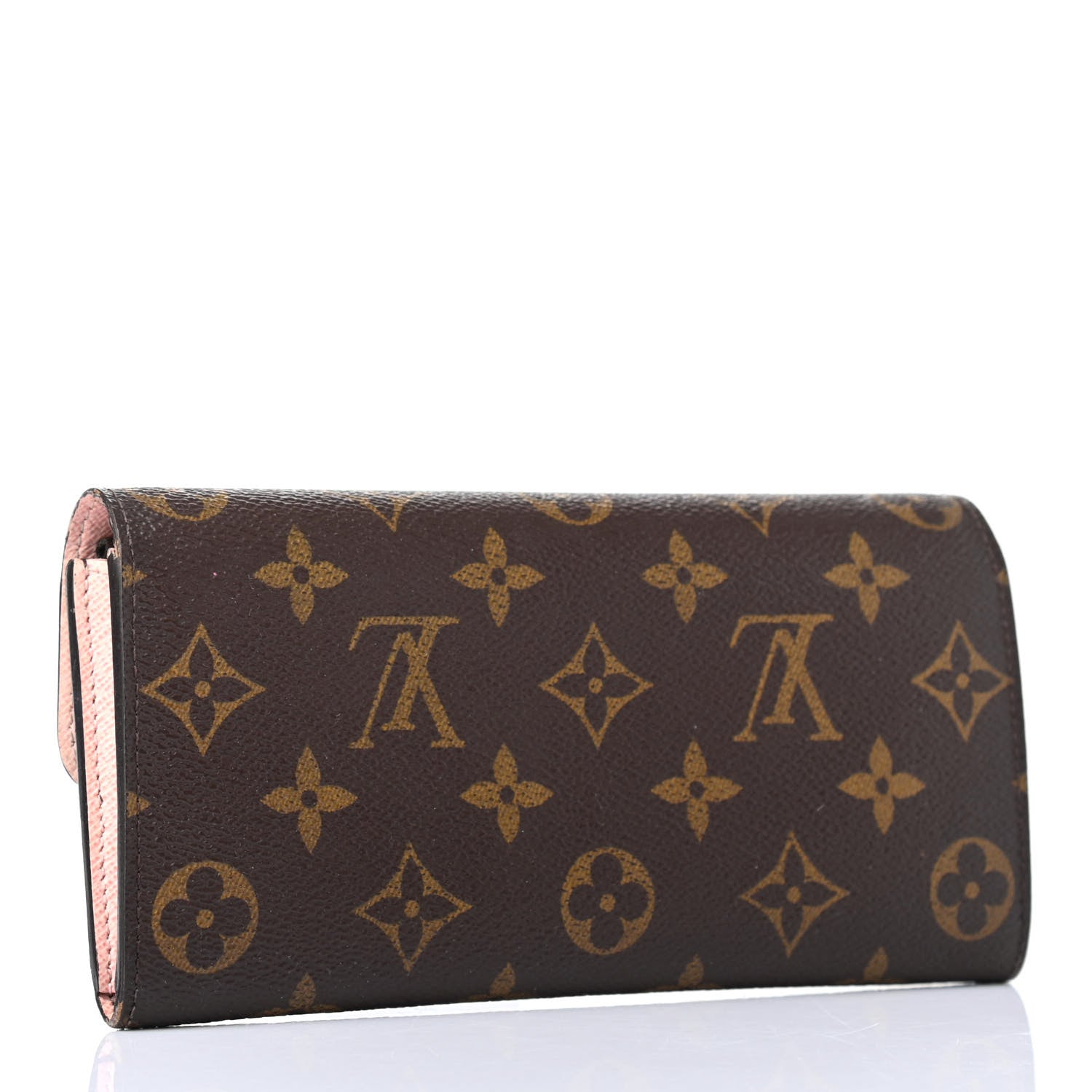 Louis Vuitton Monogram Emilie Wallet Rose Ballerine 2 of 4