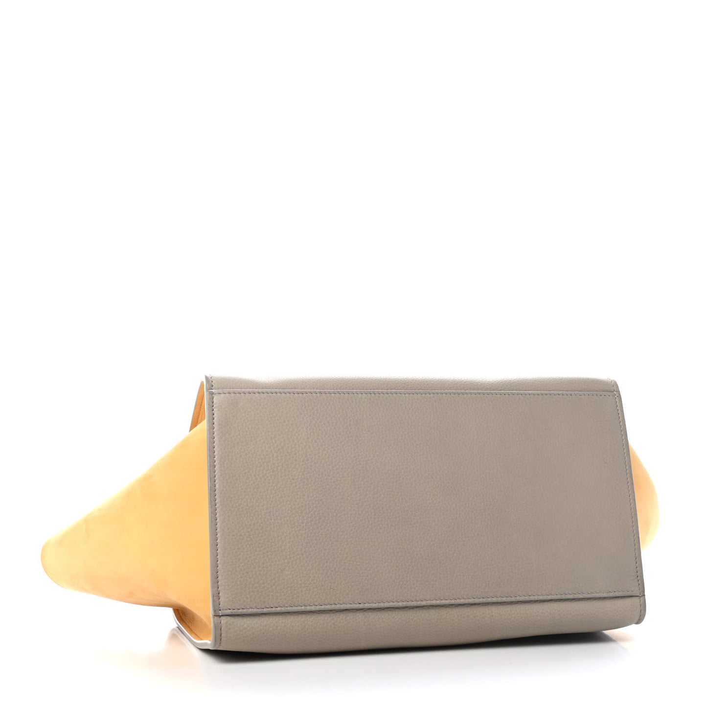 Smooth Calfskin Suede Small Tri-Color Trapeze Butter