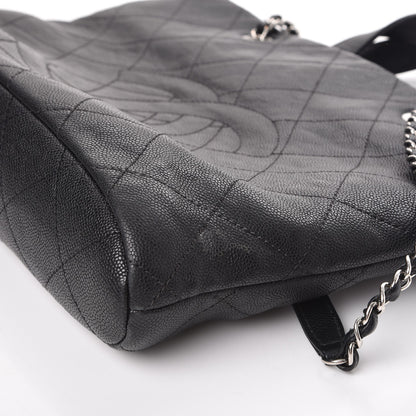 Chanel Caviar Quilted Large CC Tote Black 13 of 15