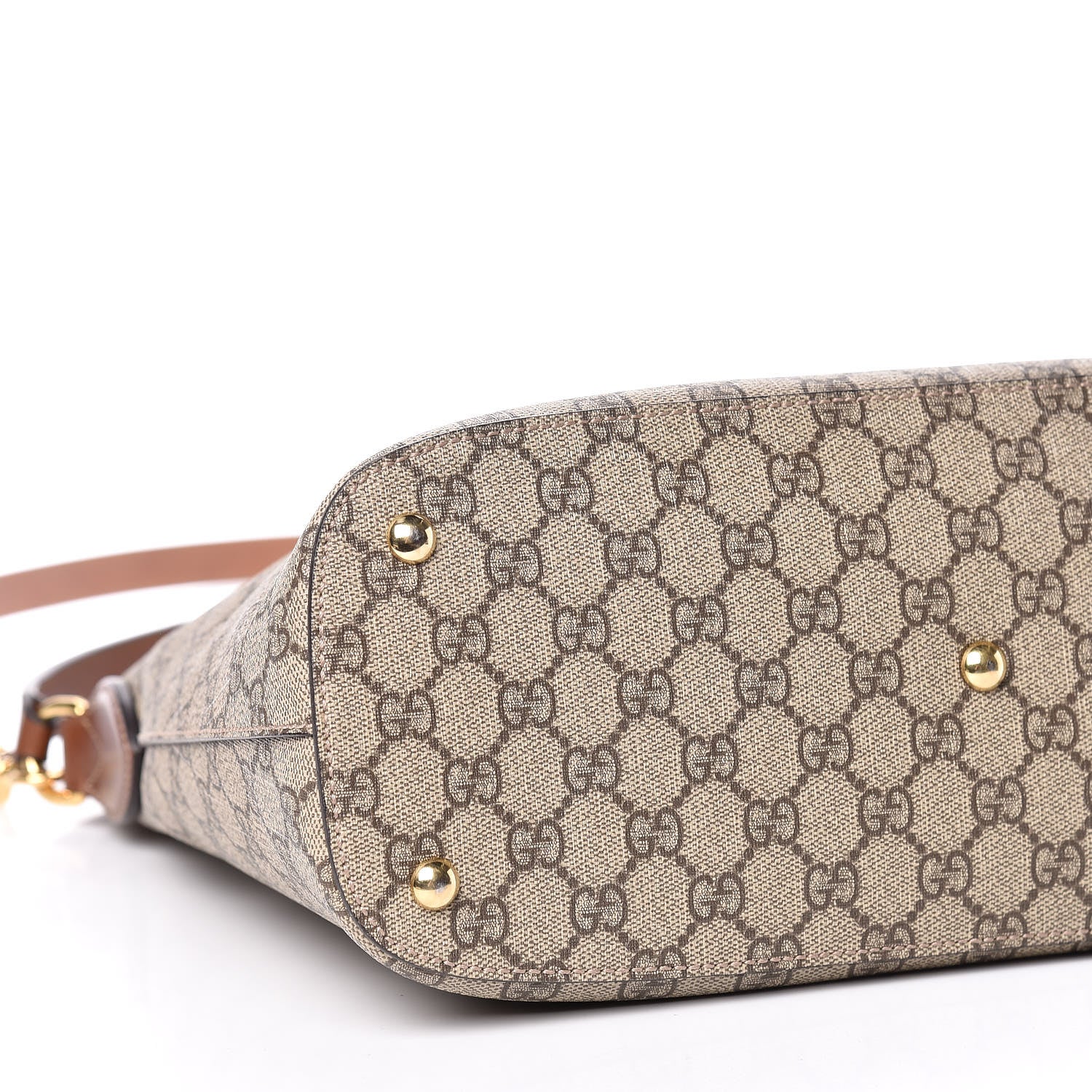 Gucci GG Supreme Monogram Linea A Hobo Brown 17 of 18