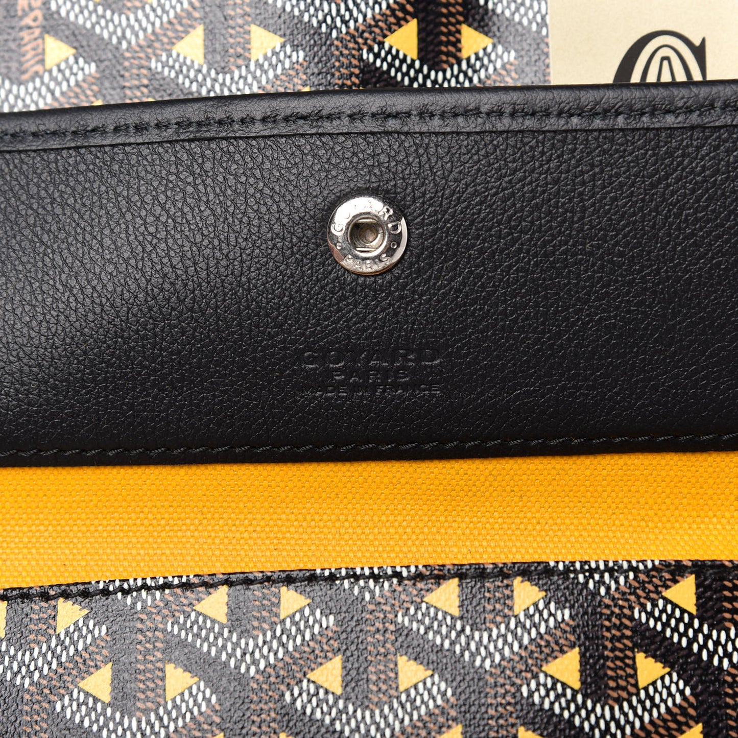 Goyardine Saint Louis Claire Voie GM Black Yellow