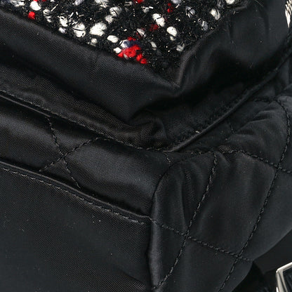 Chanel Tweed Nylon Quilted Small Astronaut Essentials Backpack Black Multicolor 8 of 8