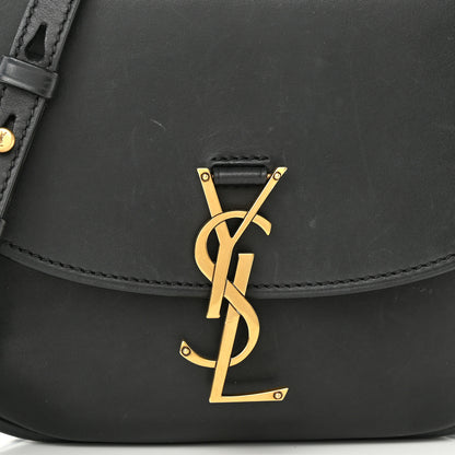 Saint Laurent Smooth Calfskin Monogram Medium Kaia Satchel Black 8 of 12