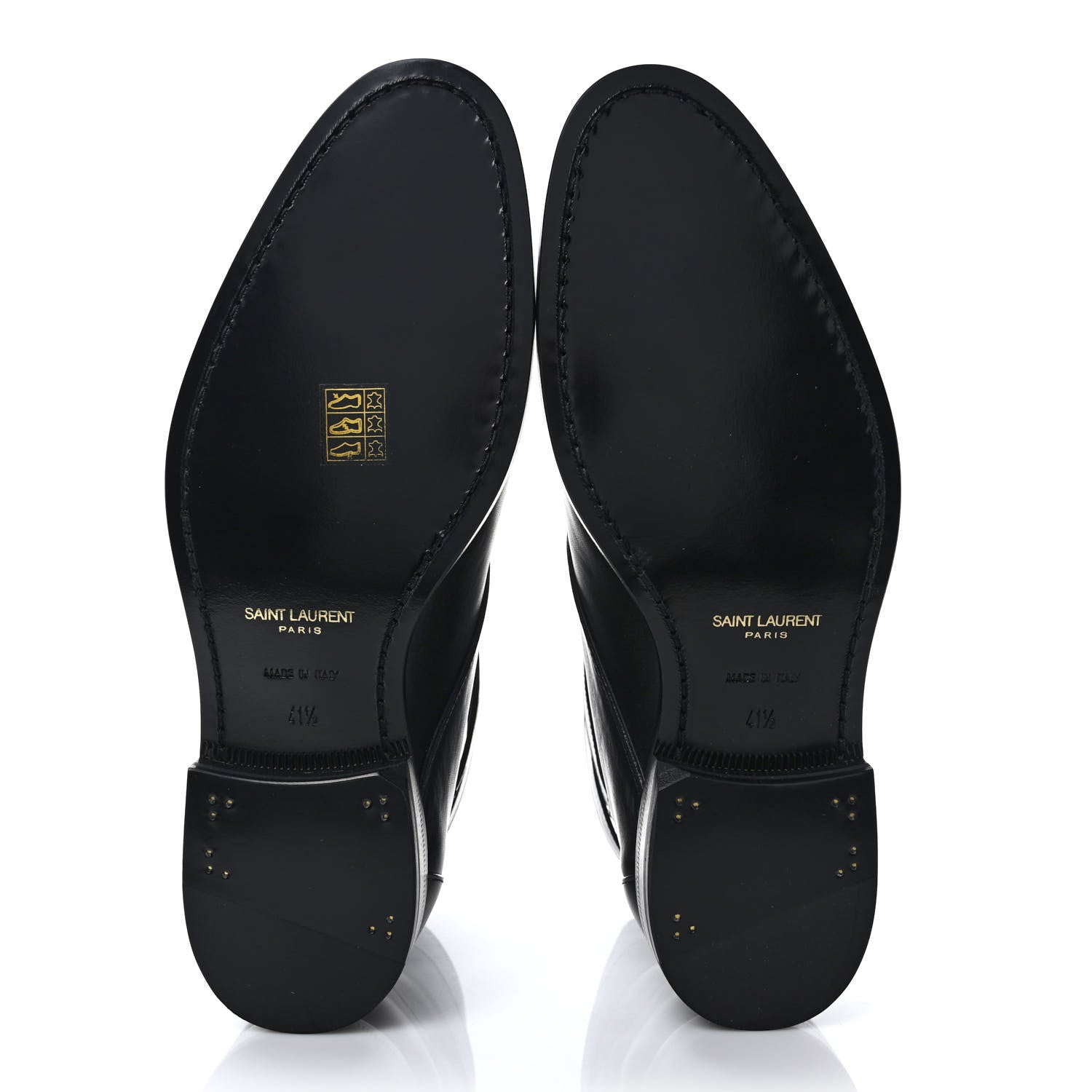 Saint Laurent Calfskin Dare 25 Jodhpur Ankle Boots 41.5 Black 5 of 9