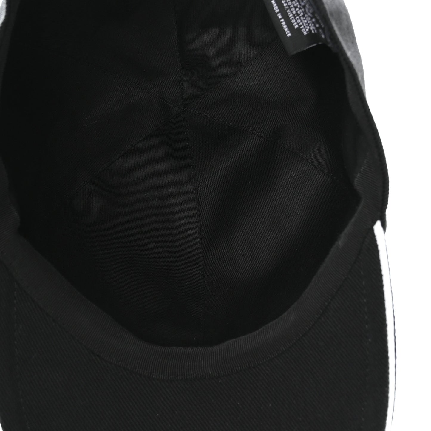 Cotton CC Cap Hat Black White