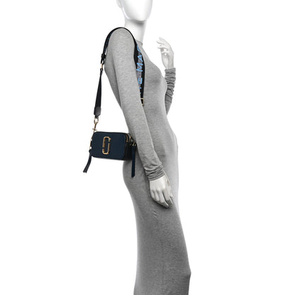Marc Jacobs Metallic Saffiano Glitter Small Snapshot Camera Bag Blue Sea 2 of 13