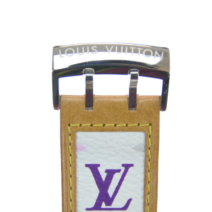 Louis Vuitton Stainless Steel Monogram Multicolor 28mm Tambour Murakami Quartz Watch 3 of 10