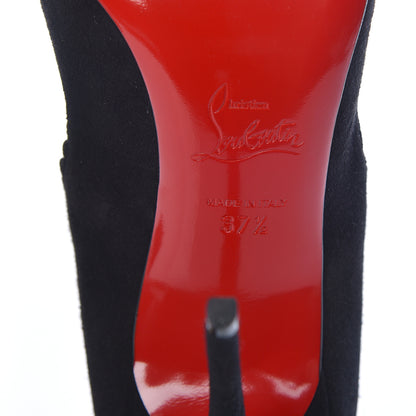 Christian Louboutin Veau Velours Pijonina 100 Booties 37.5 Black 6 of 9